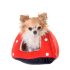 Multipet Smiling Dog Loofa Pals Latex Plush Dog Toy
